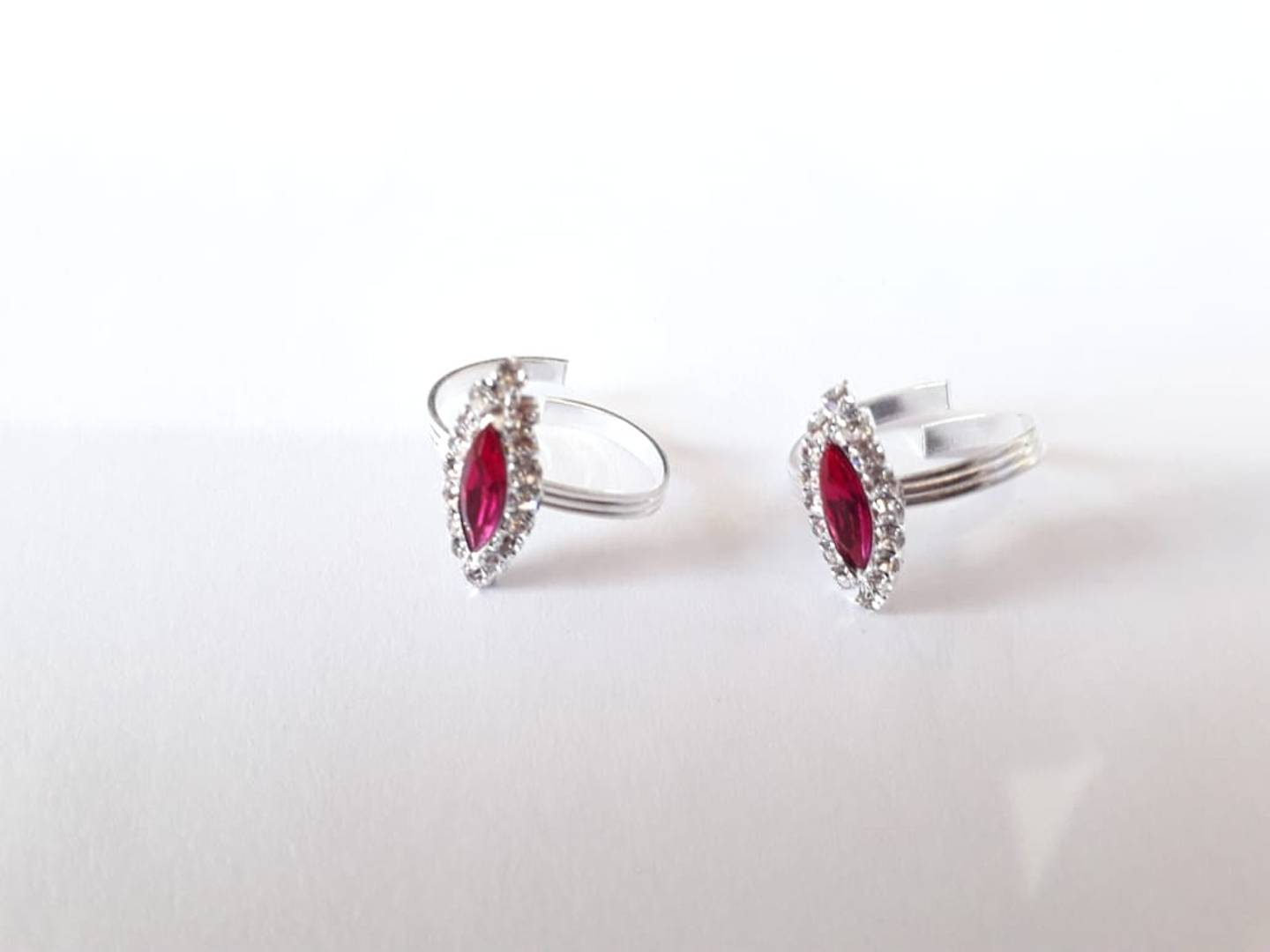 Multicoloured Brass Toe Ring